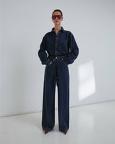 INES - FOLD OVER TENCEL DENIM