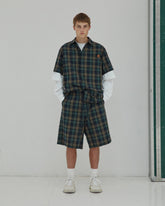 BRAD - JAPENESE CHECK JOGGER FIT SHORTS