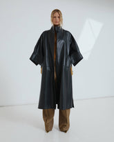 NAT LONG - PLONGE NAPPA LEATHER OVERSIZE CAPE