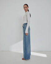 CAMREN - SLIM-FIT LONG SLEEVE CREWNECK TOP