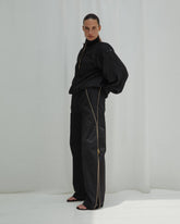 PEGGY - ZIP BARREL LEG PANTS