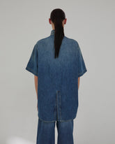 ROBERTA - TENCEL DENIM COLLAR SHIRT