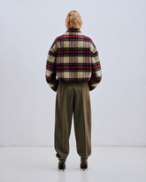 AJ - WOOL TARTAN CHECK JACKET