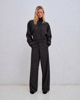 GAIA - WIDE LEG PANTS WITH BELT