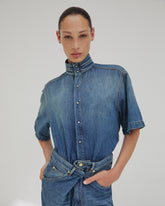 ROBERTA - TENCEL DENIM COLLAR SHIRT
