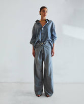 INES - FOLD OVER TENCEL DENIM