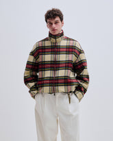 AJ - WOOL TARTAN CHECK JACKET