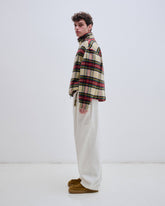 AJ - WOOL TARTAN CHECK JACKET