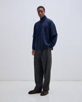 ZACK - WOOL DOUBLE SLEEVE STRIPES POLO