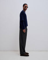 TROY - CASHMERE WOOL KNIT DOUBLE SLEEVE TEE