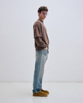 TROY - CASHMERE WOOL KNIT DOUBLE SLEEVE TEE