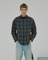 ETHAN - JAPANESE CHECK LONG SLEEVED SHIRT