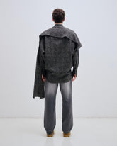 GEORGE - DETACHABLE SCARF WOOL SHIRT
