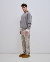 JOHN - CAMOU FLOCK RELAX FIT WORKER DENIM
