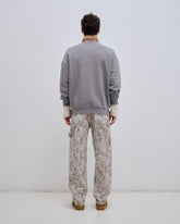 JOHN - CAMOU FLOCK RELAX FIT WORKER DENIM
