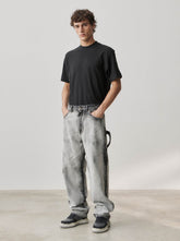 JOHN - HAND BLEACHED RELAX FIT WORKER DENIM