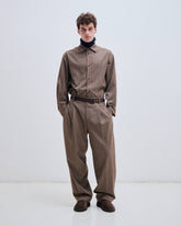 DAVIDE -  PIED DE POULE  WIDE-LEG TROUSERS