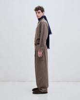 DAVIDE -  PIED DE POULE  WIDE-LEG TROUSERS