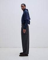DAVIDE -  PIED DE POULE  WIDE-LEG TROUSERS