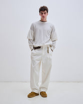 DAVIDE - CORDUROY WIDE-LEG TROUSERS