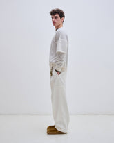 DAVIDE - CORDUROY WIDE-LEG TROUSERS