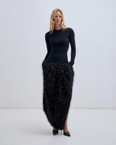 FLORA - DRESS WITH LUREX TULIP SKIRT
