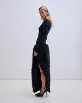 FLORA - DRESS WITH LUREX TULIP SKIRT