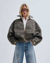 CELINE - TWEED LUREX AVIATOR BOMBER