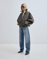 CELINE - TWEED LUREX AVIATOR BOMBER