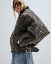 CELINE - TWEED LUREX AVIATOR BOMBER