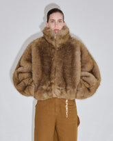 CELINE - FAUX FUR AVIATOR BOMBER