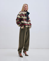AJ - WOOL TARTAN CHECK JACKET