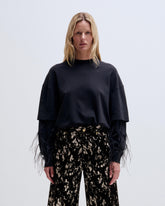 TROY - DOUBLE SLEEVE WITH FEATHERS