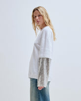 TROY - DOUBLE SLEEVE PAILLETTES TEE