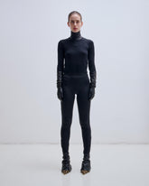 ZOE - LEATHER CUFF LEGGING