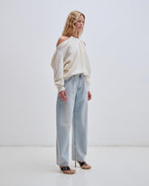 ERIN - KNIT NECKLACE OFF-SHOULDER TOP