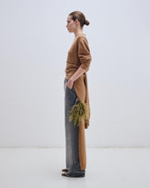 GIA - CASHMERE WOOL KNIT OVERSIZED LONG TEE WITH SPLITS