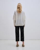 TROY - CASHMERE WOOL KNIT DOUBLE SLEEVE TEE