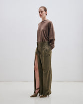 TROY - CASHMERE WOOL KNIT DOUBLE SLEEVE TEE