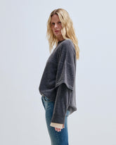 TROY - CASHMERE WOOL KNIT DOUBLE SLEEVE TEE