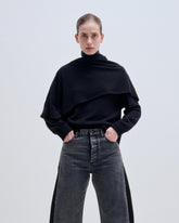 ADDISON - CASHMERE WOOL KNIT SCARF TOP