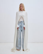 LONG KNIT HOLE SCARF
