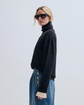 EVA - CASHMERE WOOL TURTLENECK KNIT SWEATER