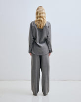 ANNE - SCARF WOOL TAILORED SHIRT