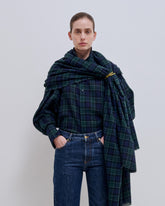 GEORGIA - DETACHABLE SCARF JAPANESE WOOL SHIRT