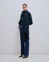 GEORGIA - DETACHABLE SCARF JAPANESE WOOL SHIRT