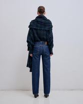 GEORGIA - DETACHABLE SCARF JAPANESE WOOL SHIRT