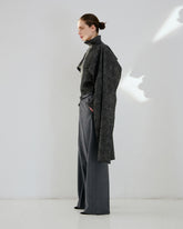 GEORGIA - DETACHABLE SCARF WOOL SHIRT