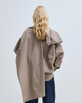 GEORGIA - DETACHABLE SCARF POPELINE SHIRT