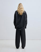 GEORGIA - DETACHABLE SCARF WOOL SHIRT